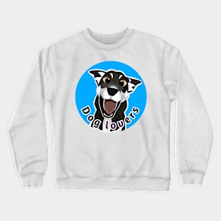 Cartoon cute dog lovers Crewneck Sweatshirt